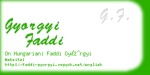 gyorgyi faddi business card